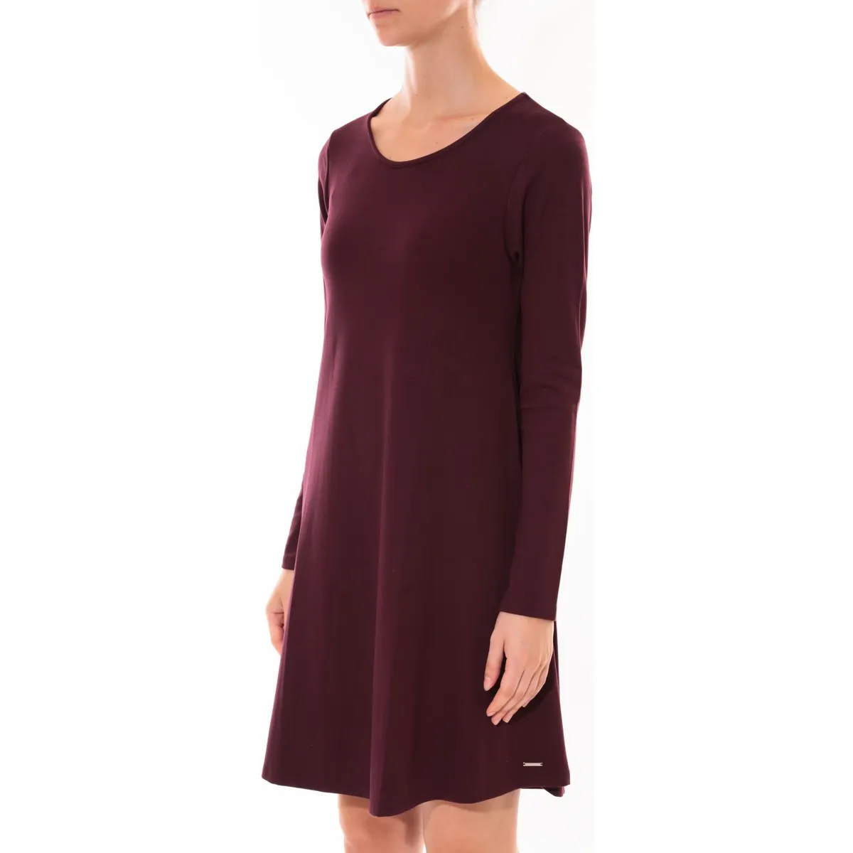 Robe   Col Rond Bordeaux 16202