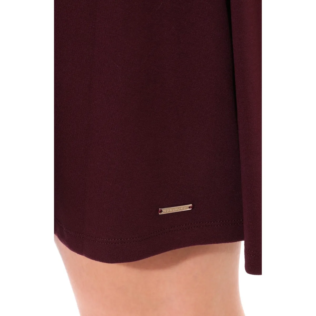 Robe   Col Rond Bordeaux 16202