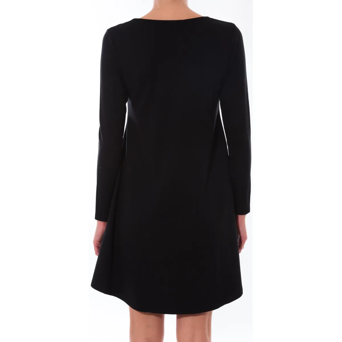 Robe  Col Rond Noir 16202