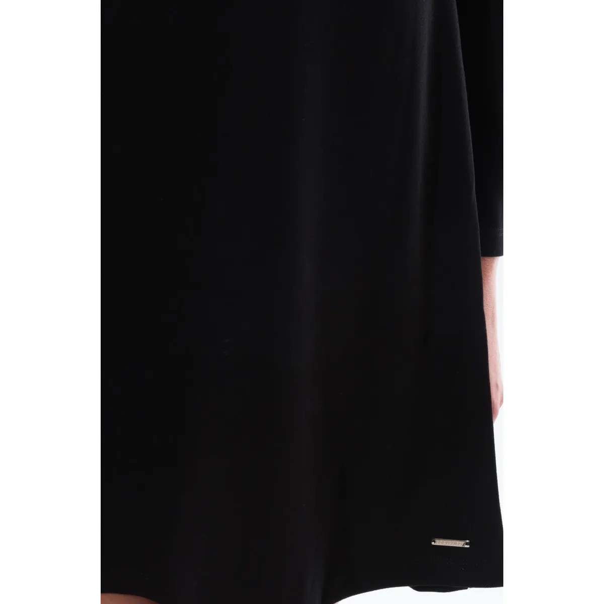 Robe  Col Rond Noir 16202