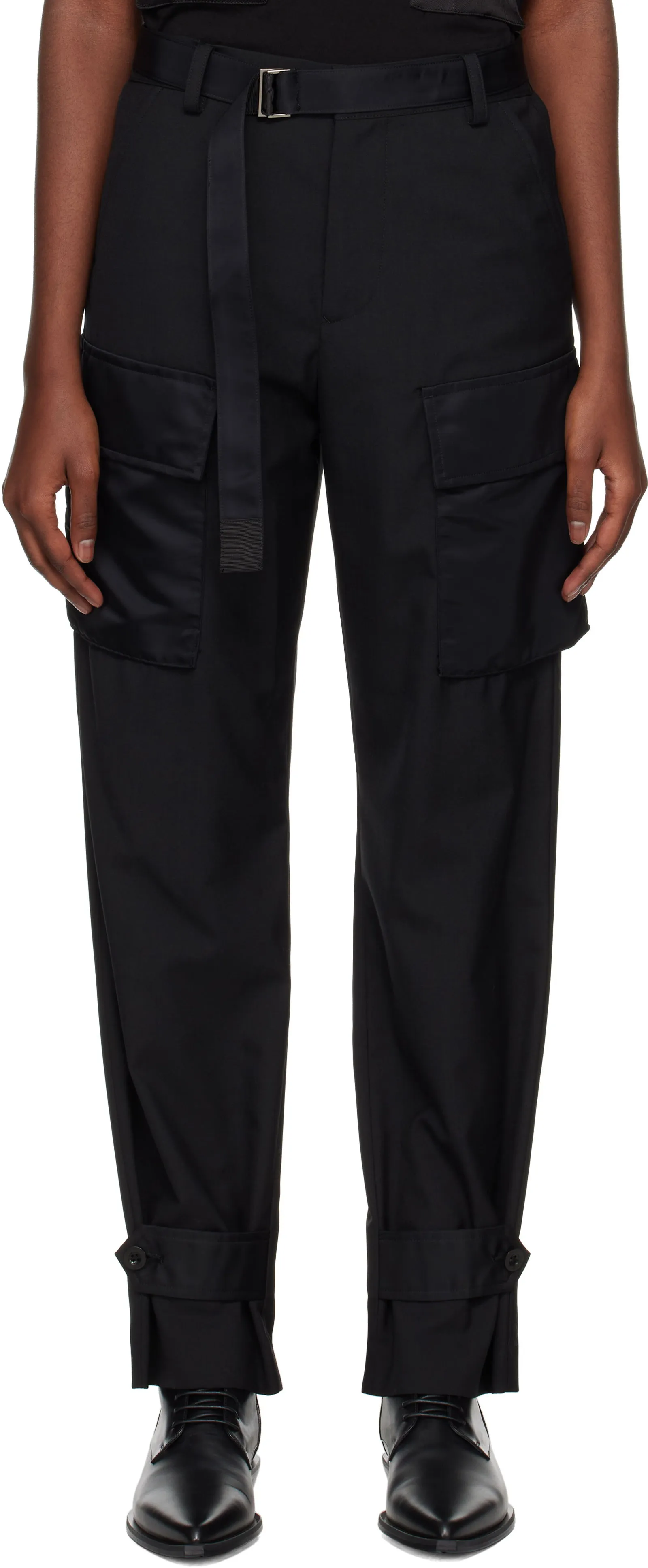 sacai Suiting & Nylon Twill Trousers