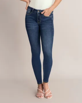 Skinny jean con bolsillos funcionales