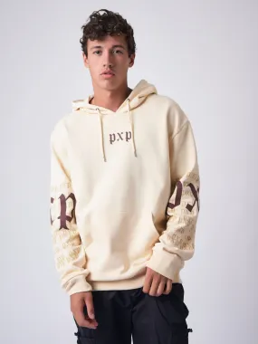 Sudadera con capucha de estampado gótico