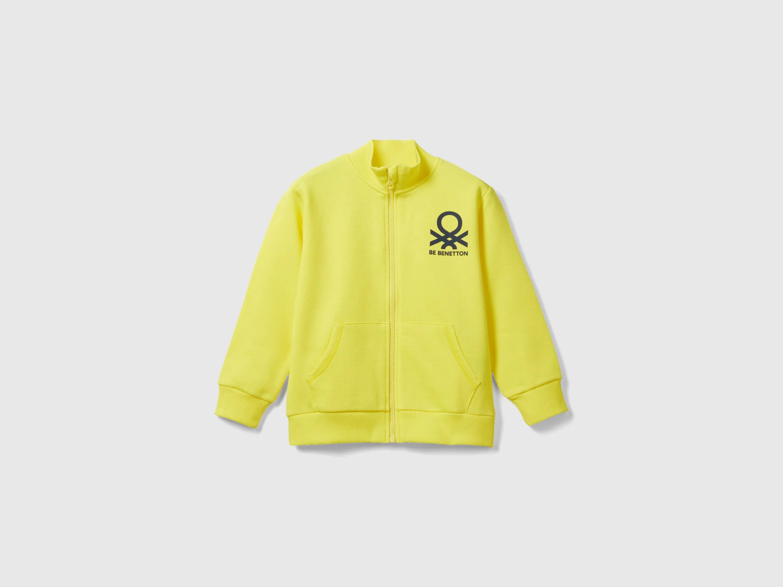 Sudadera de algodón orgánico con cremallera