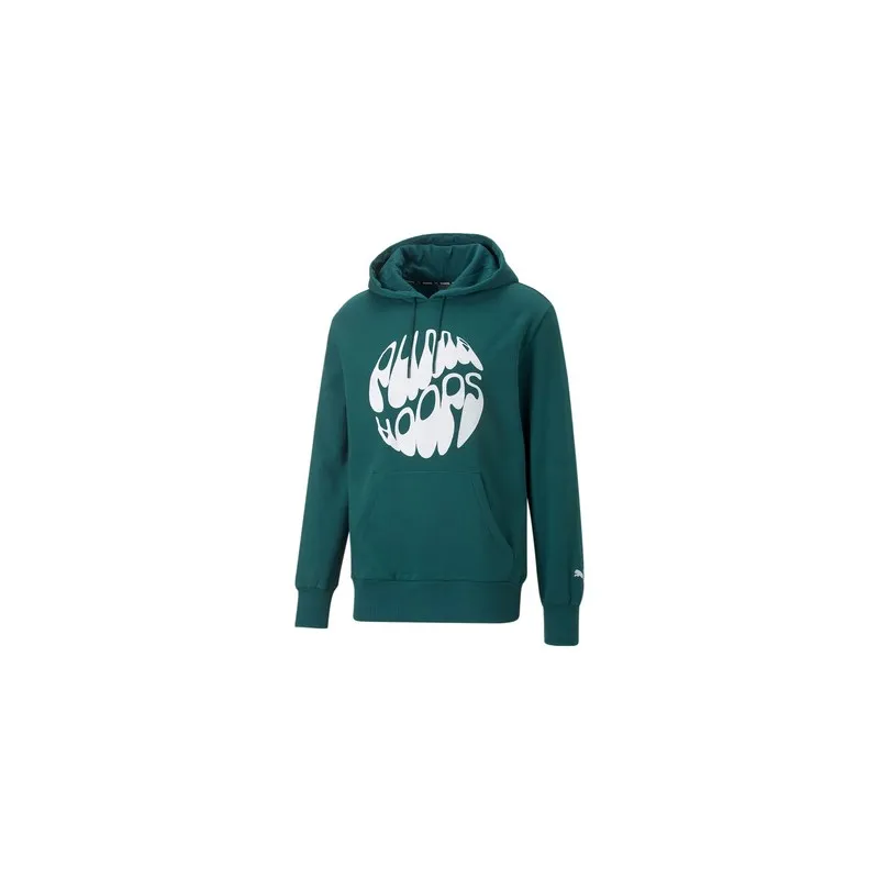 Sudadera Puma Basketball Graphic Booster Hoodie "Varsity Green"