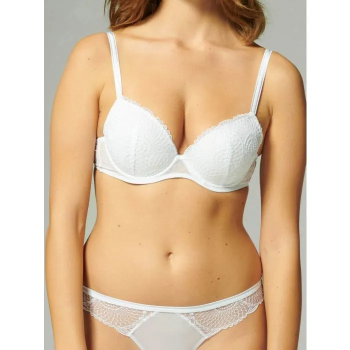 Sujetador Push Up Simone Perele Reflet 13Z340 Blanco