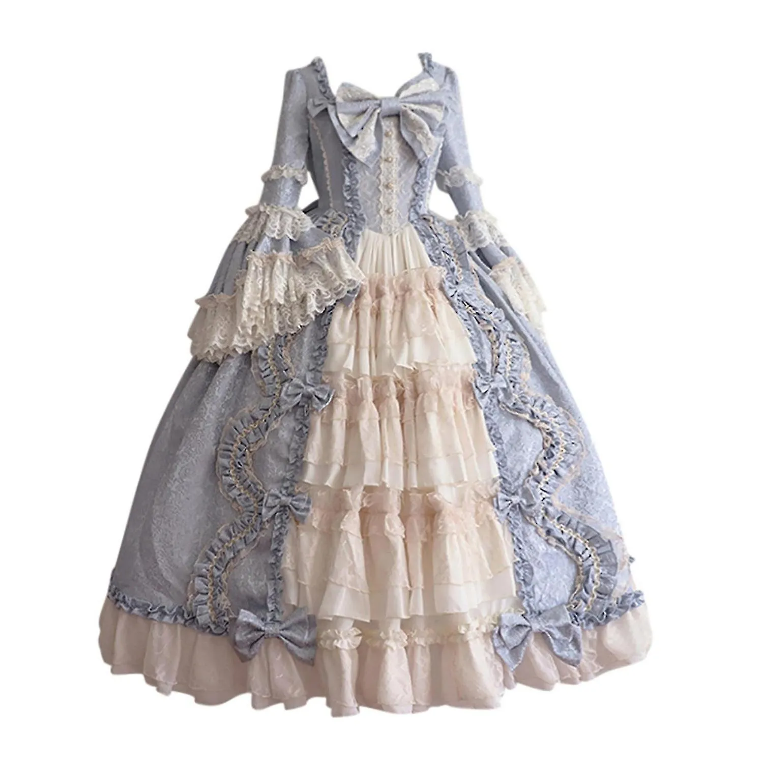 Summer Dress Fashion Womenl Vintage Gothic Court Gown Cake Skirt Lace Clashing Dress Dresses For Wom