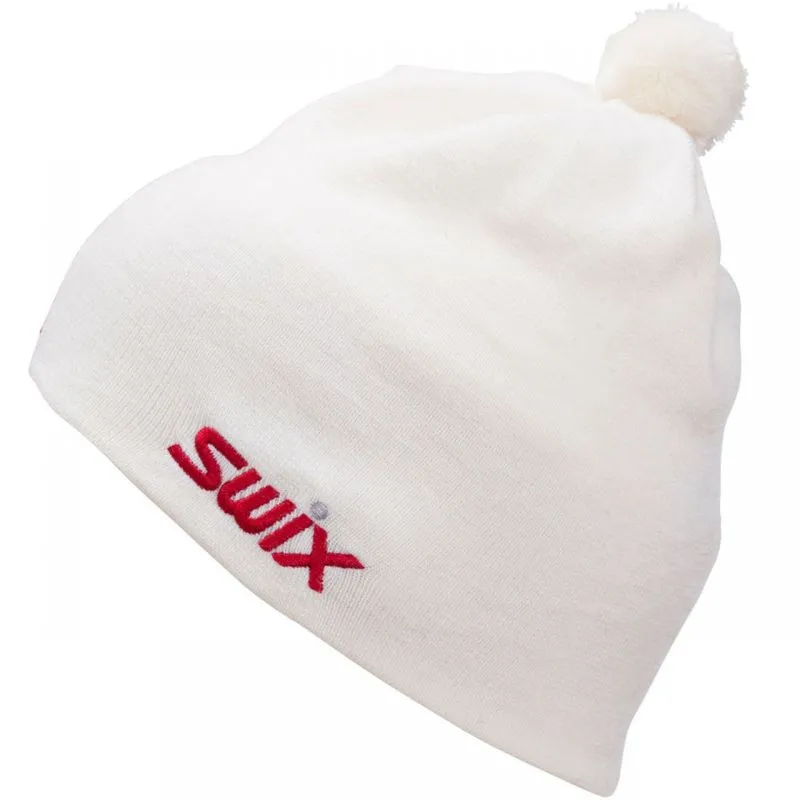 SWIX Gorra Tradition con bandera (blanca)