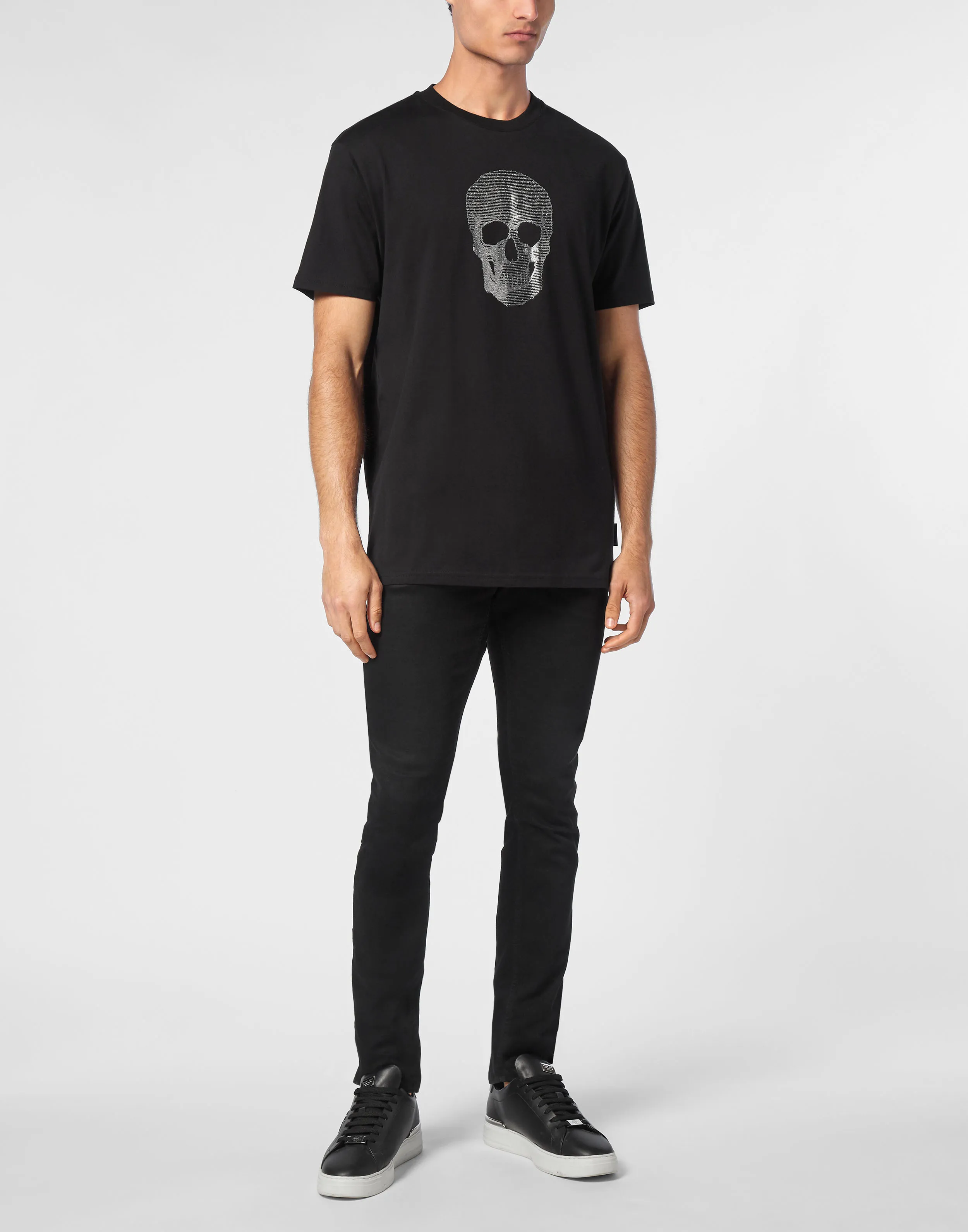 TSHIRT ROUND NECK SS CRYSTAL SKULL