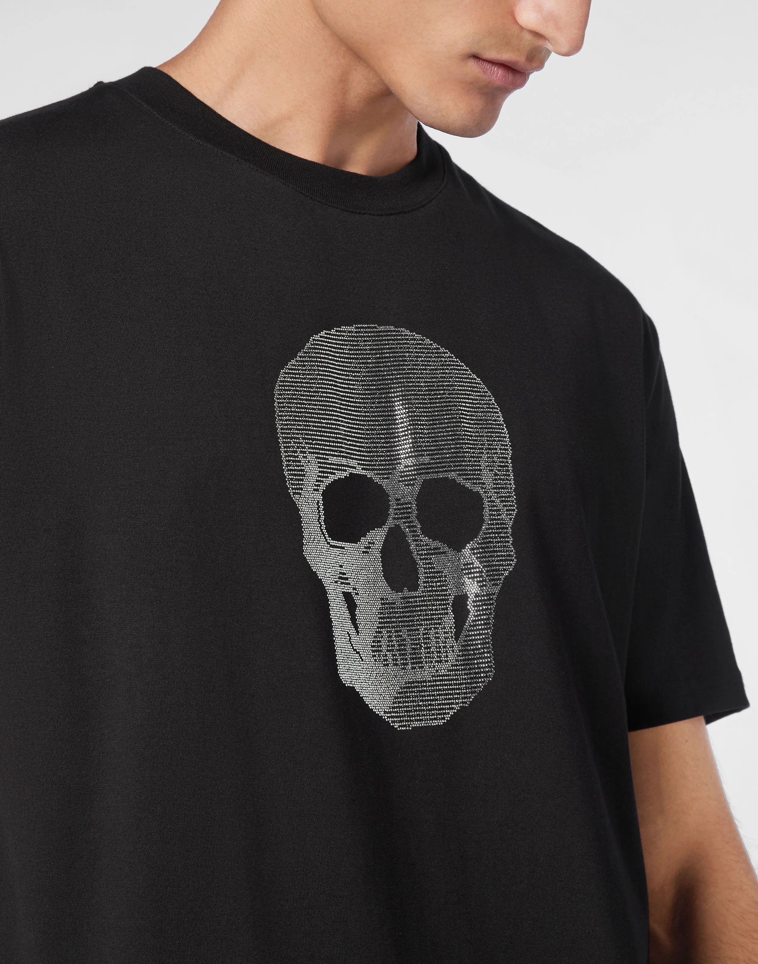 TSHIRT ROUND NECK SS CRYSTAL SKULL