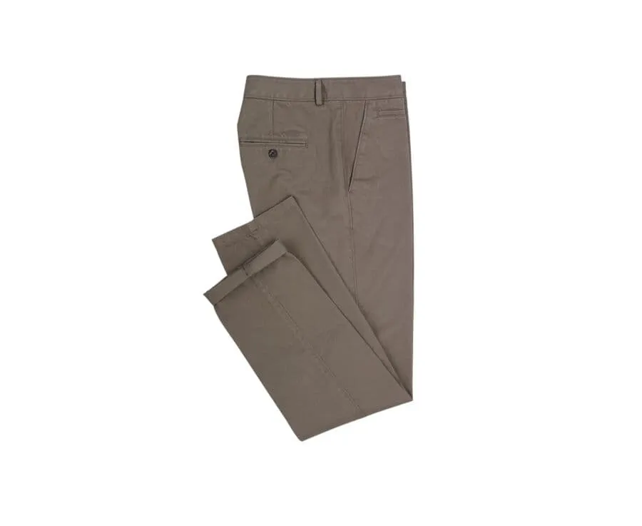 TAUPE CLAIR CHINO TROUSERS FOR MEN  NIGEL II