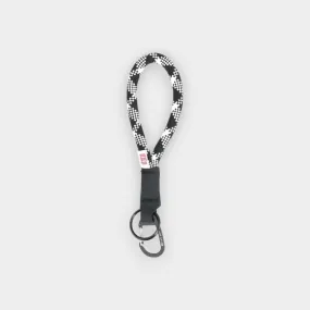 Topo Designs – Llavero Crux key clip black white