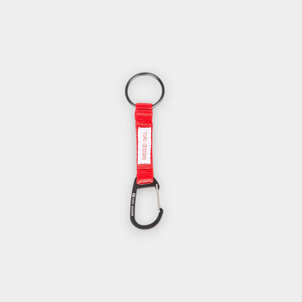 Topo Designs – Llavero Key clip red