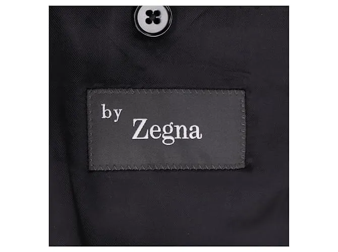 Traje Ermenegildo Zegna de tres piezas en lana negra Negro 