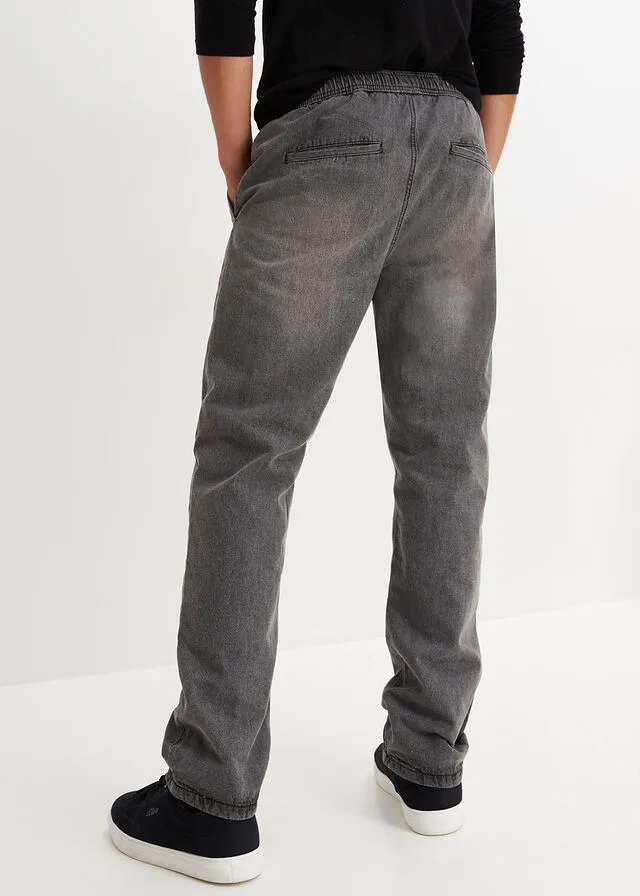 Vaqueros térmicos denim gris