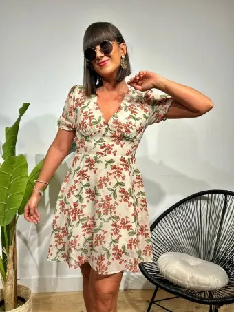 Vestido Vaporoso Estampado ASBELLA