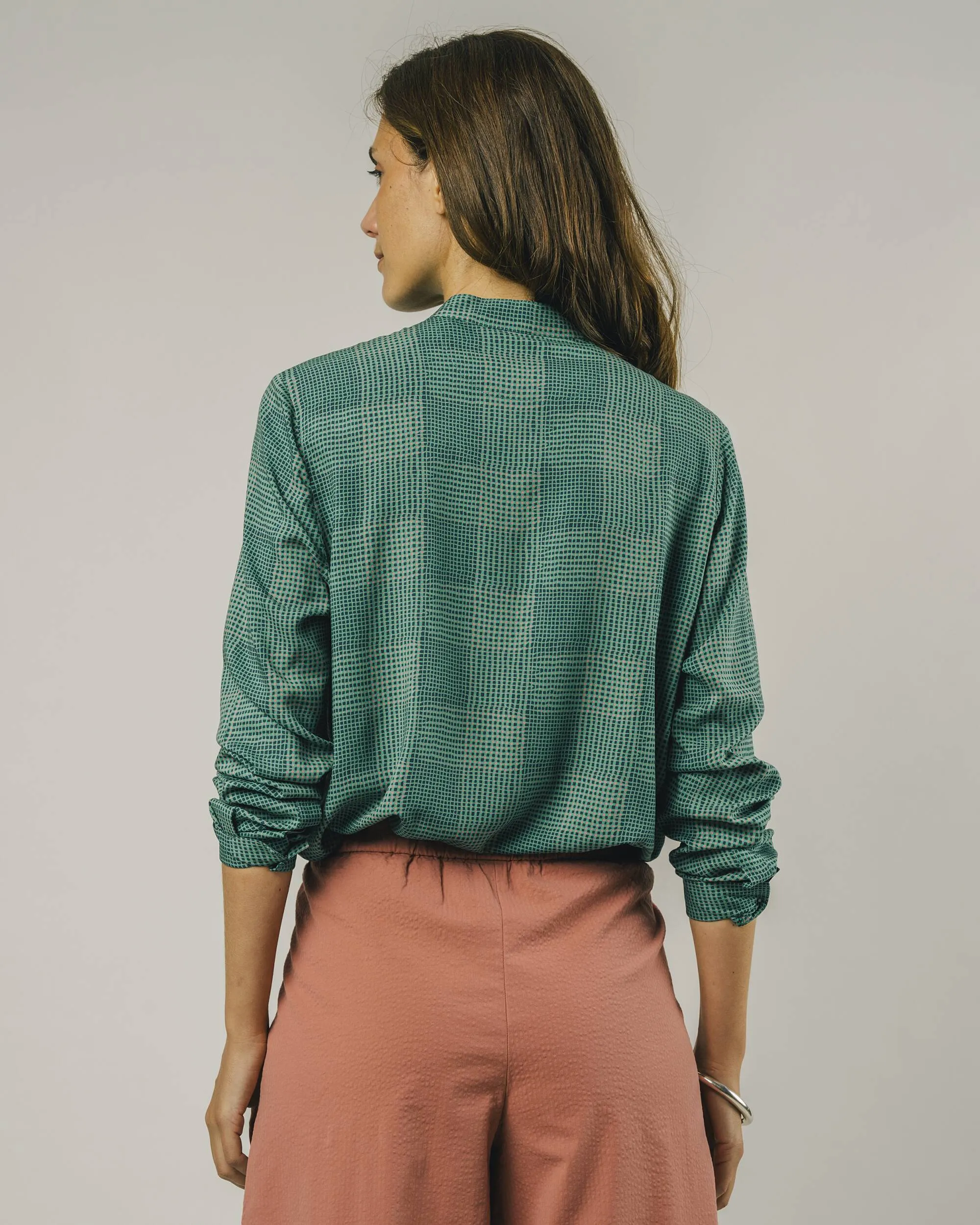 Vichy Blouse Green