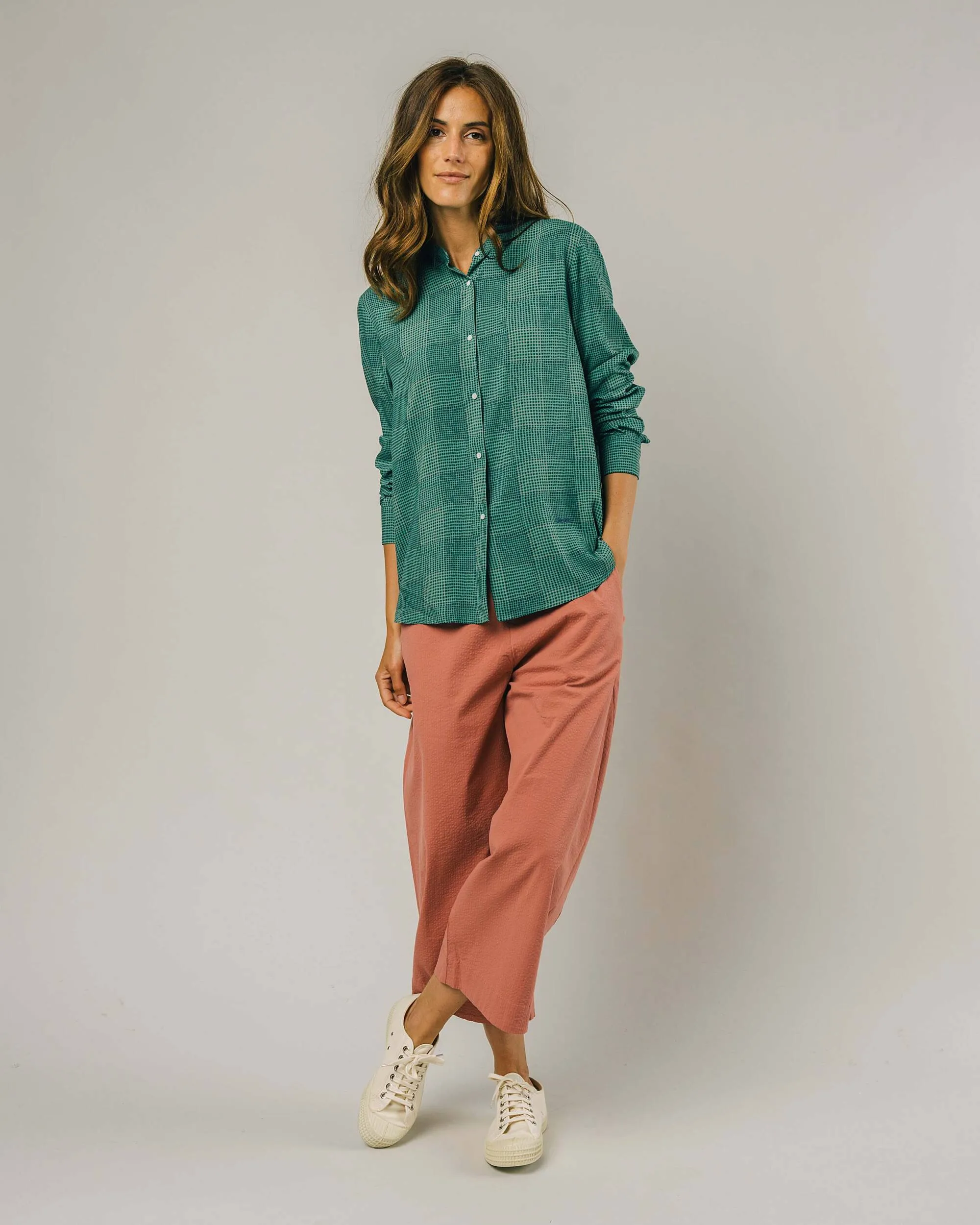 Vichy Blouse Green