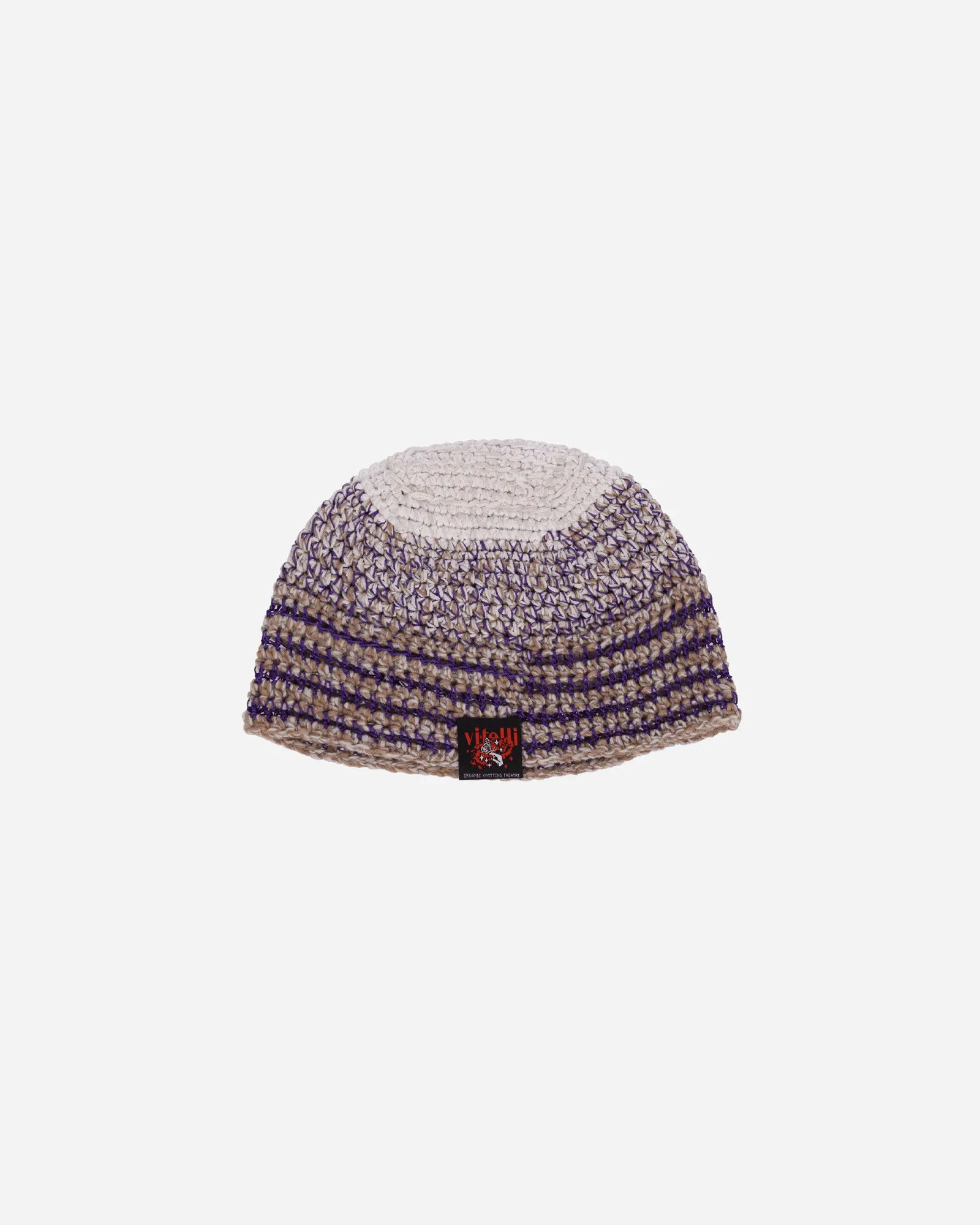 Vitelli Square Top Tunisian Lock Beanie