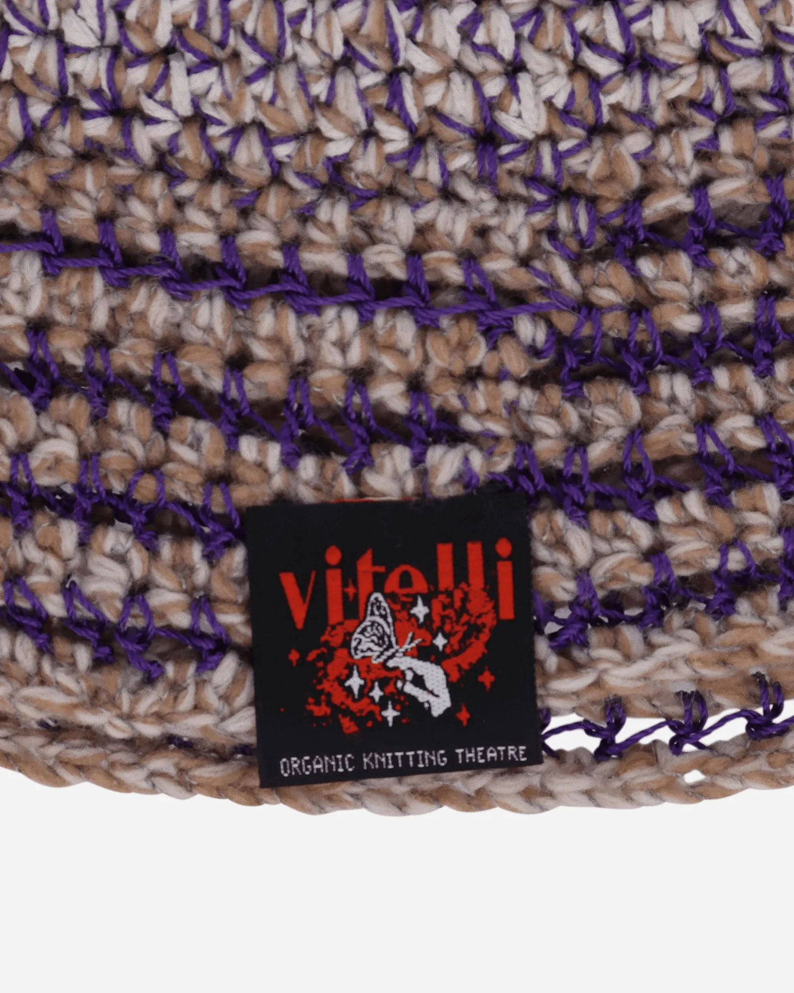 Vitelli Square Top Tunisian Lock Beanie