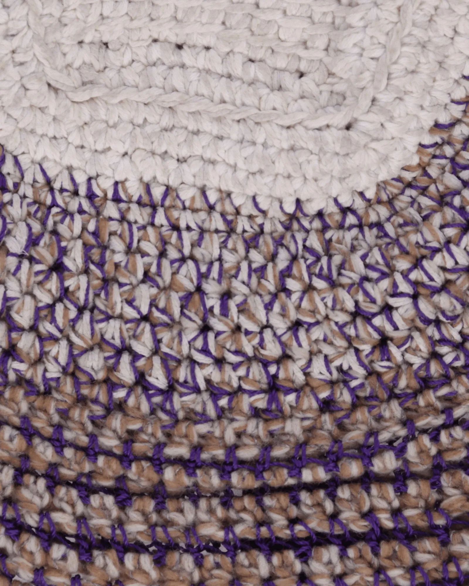 Vitelli Square Top Tunisian Lock Beanie