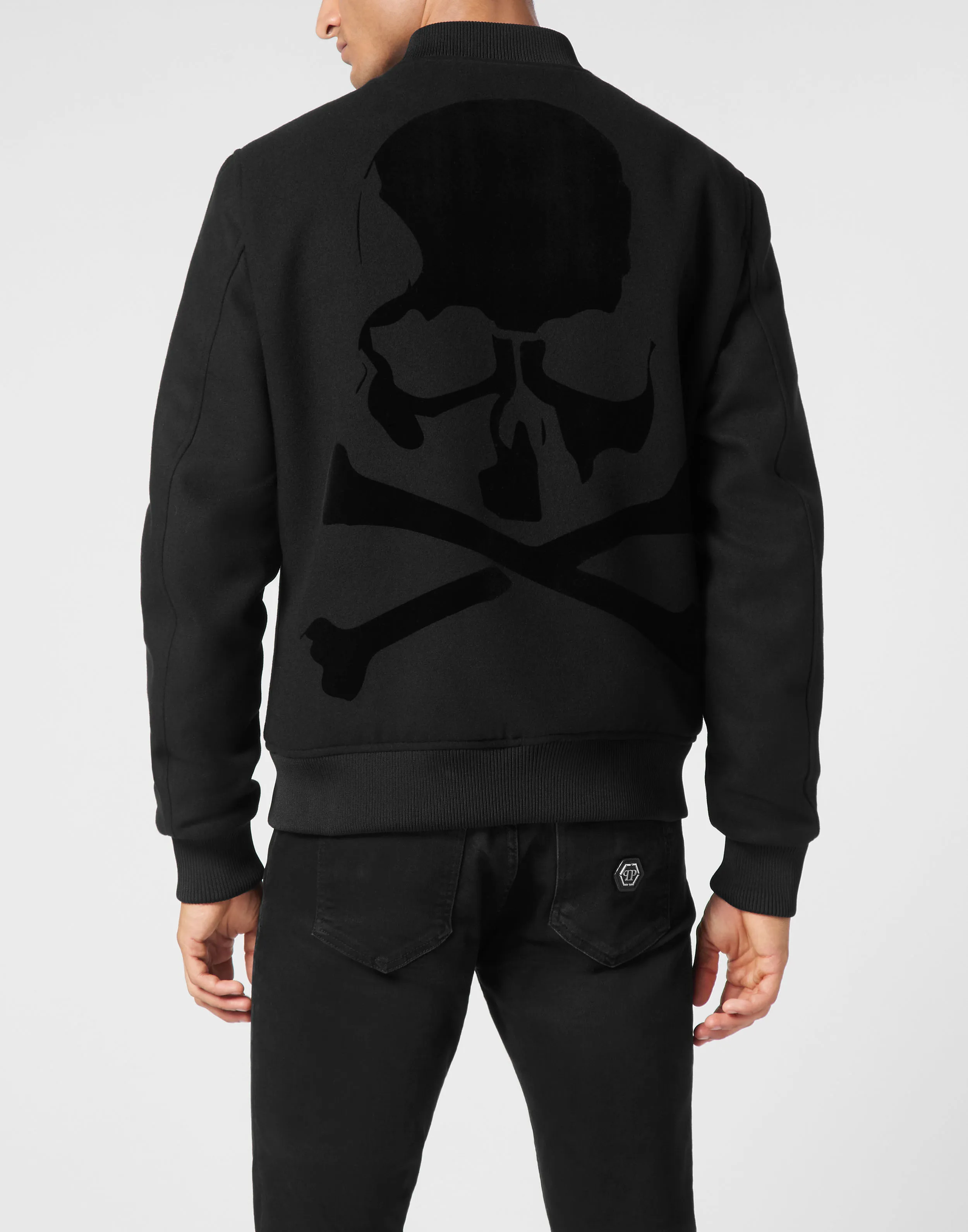 Wool Bomber Skull&Bones