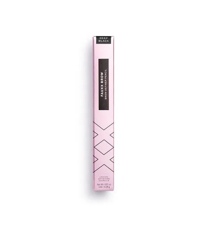 XX Revolution - Lápiz de cejas Fauxx Brow - Deep Black