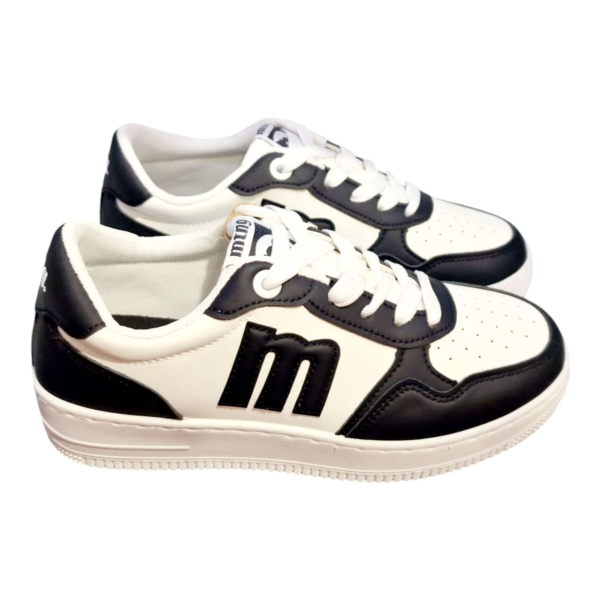 ZAPATILLAS MUSTANG MUJER SUELA CASCO BLANCA Y NEGRA NEGRO