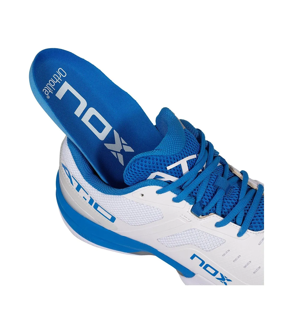 Zapatillas Nox de Padel AT10 Blanco Azul