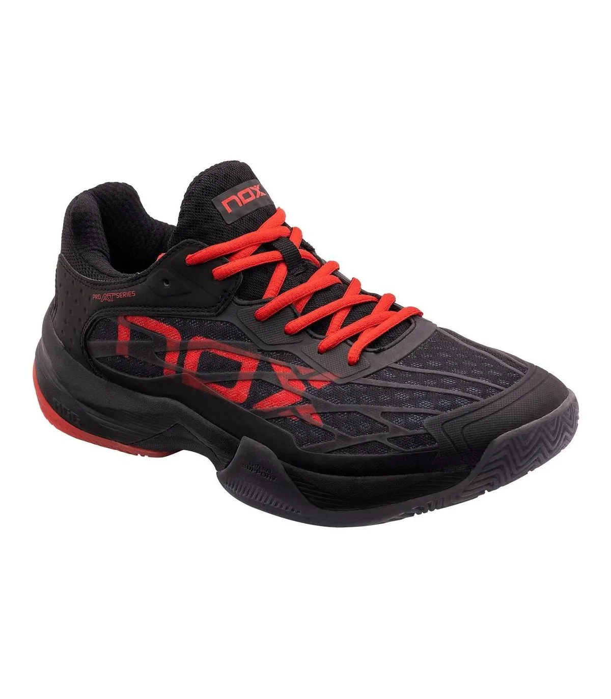 Zapatillas Nox de padel AT10 Lux Negro Rojo