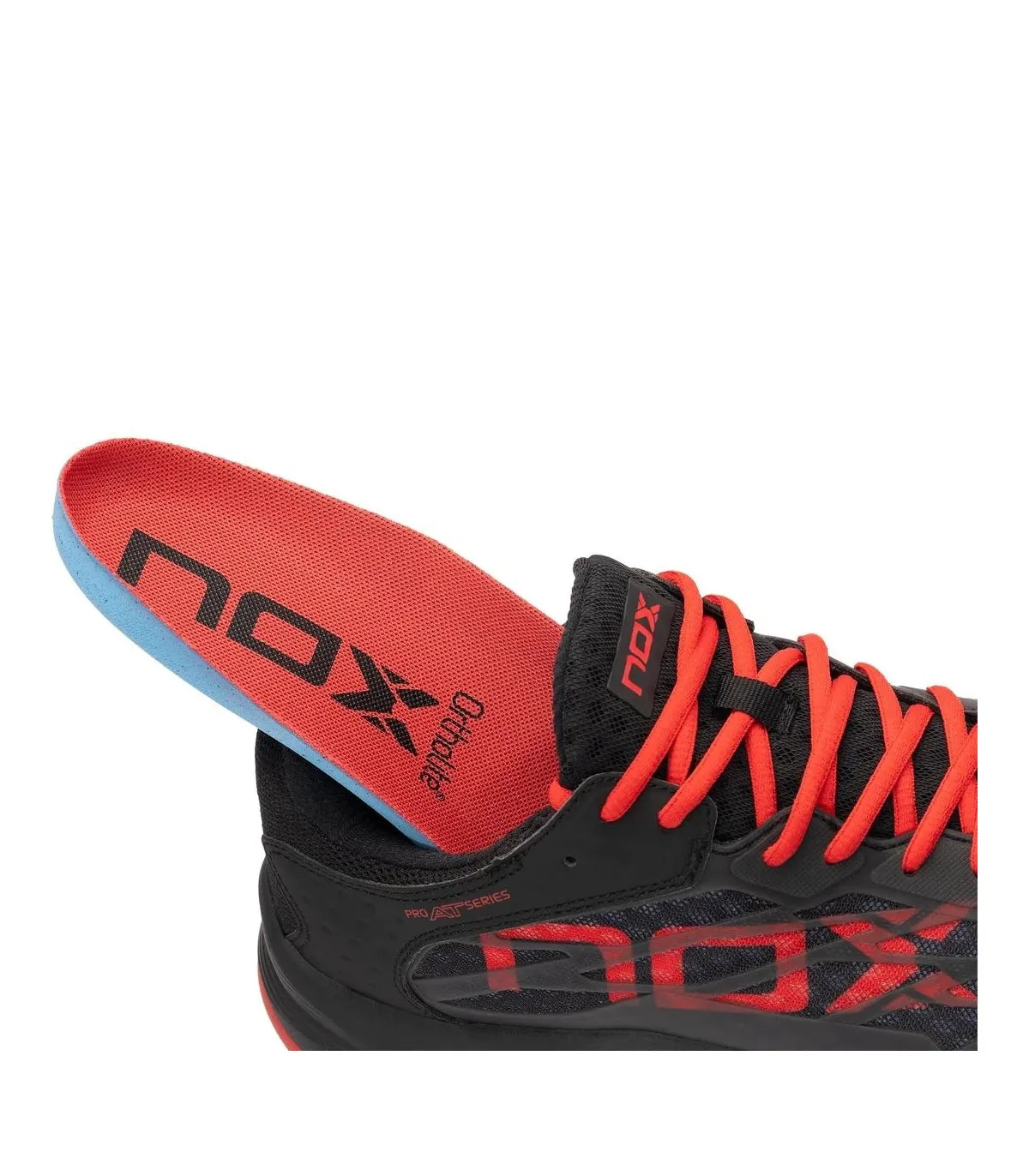 Zapatillas Nox de padel AT10 Lux Negro Rojo