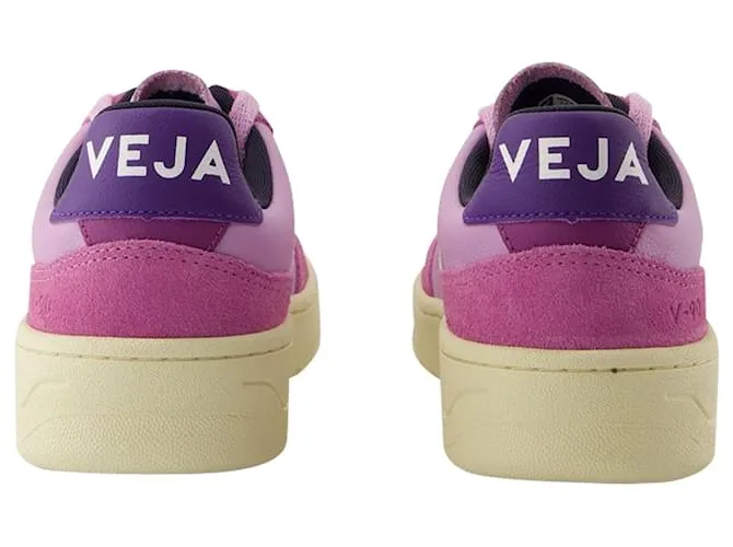 ZAPATILLAS V90  VEJA  CUERO  ROSA 