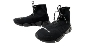 ZAPATOS BALENCIAGA SPEED 2.0 LACE UP 10 44 617214W2DB11013 SNEAKERS SHOE Negro 