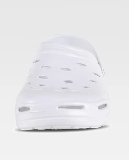 Zueco EVA unisex Ultraligero, ergonómico Anatómico, con cámara ortopédica, suave para los pies Blanco