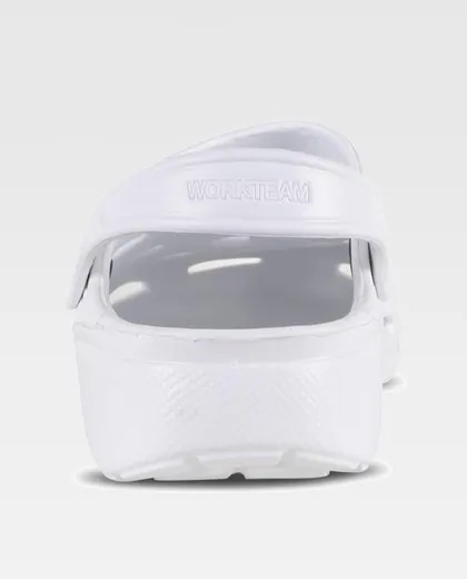 Zueco EVA unisex Ultraligero, ergonómico Anatómico, con cámara ortopédica, suave para los pies Blanco